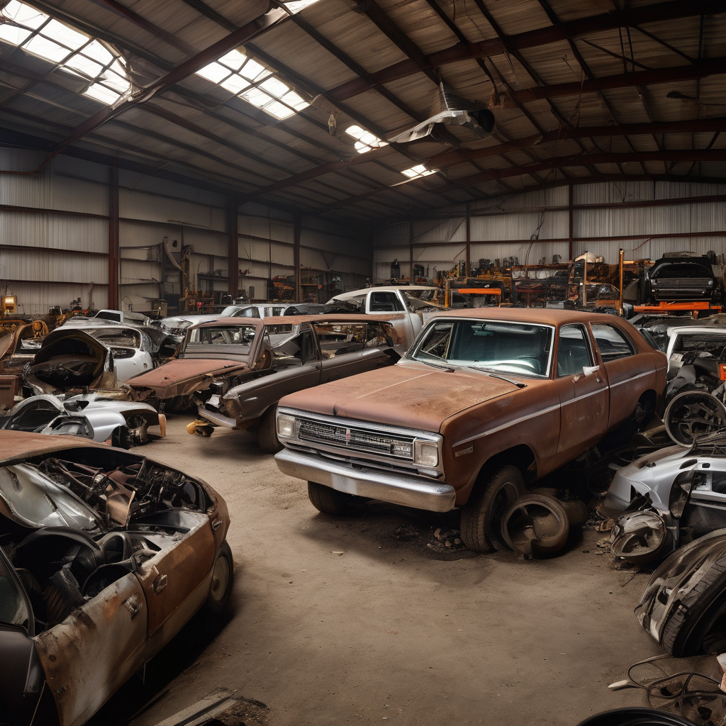 Professional salvage yards and auto parts business operations